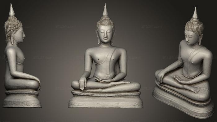 Статуэтки Будда (Будда 11, STKBD_0112) 3D модель для ЧПУ станка